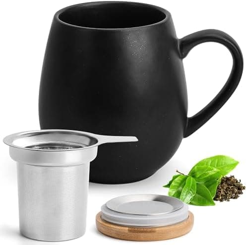 Teetasse mit Sieb XXL - 550 ml - für Tee-Zubereitung bei Bedarf