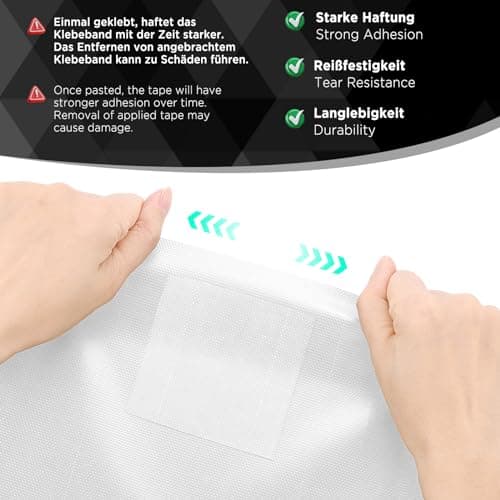 EcoOE PE Planenband Reparaturklebeband 5M x 8CM Wasserabweisend für Zelte Sonnenschirme Pavillon Plane lkw Abdeckplanen