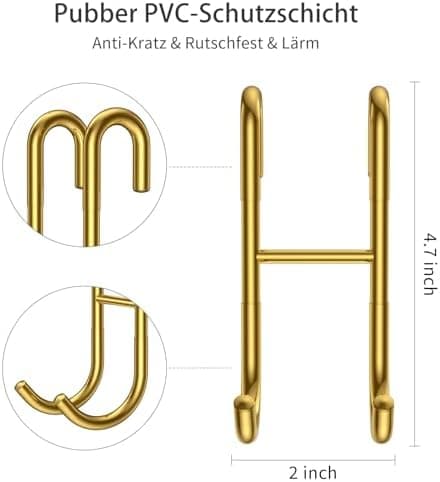 Duschhaken Silber 3 Stück für Glasscheibe ≤ 10mm & 30mm Badezimmerschleuse Halterung