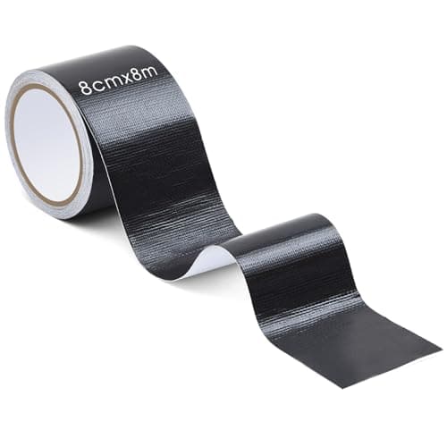 Sinmoe PE Planenband für Lkw-Reparatur - Wasserdicht - Zelt-Flicken - Kfz-Anhänger-Reparatur (8cm x 8m, Transparent)