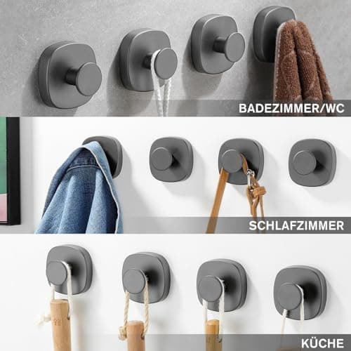 Bohrpflichtfreier Edelstahl Handtuchhalter von ZUNTO - Bad & Küche
| Verstellbare Vakuum Kleiderhaken für ZUNTO Handtuc