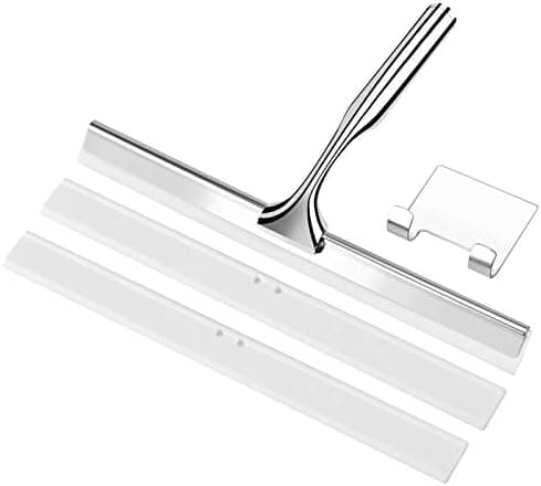 Edelstahl Duschabzieher 25cm Reinigung ohne Bohren für Badezimmer und Küche