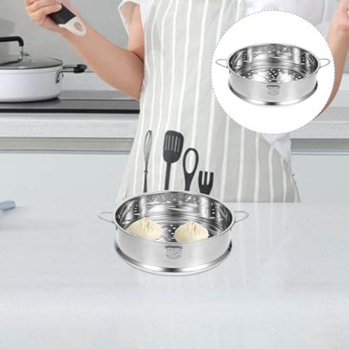 Homoyoyo Dampfgarer - Edelstahl, Doppelgriffe, Stapelbar - Ideal für Küche und Restaurant - Gemüse, Knödel, Brötchen