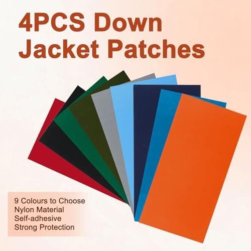 45 Stück Daunenjacke Selbstklebend Reparatur Klebeband für Jacken und Zelte
| Daunenjacke Flicken Reparatur Klebeband S