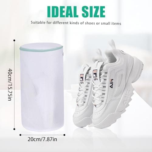 Kimmama Waschbeutel Schuhe 125 g/m² Mesh Langlebiger und wiederverwertbarer Waschbeutel Reiseorganisation (7"×15")  
Kim