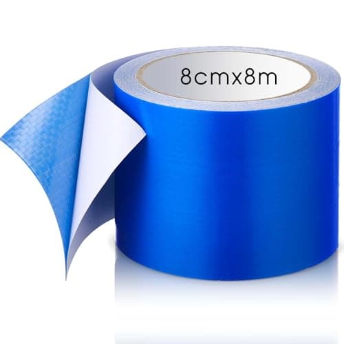 Sinmoe PE Planenband für Lkw-Reparatur - Wasserdicht - Zelt-Flicken - Kfz-Anhänger-Reparatur (8cm x 8m, Transparent)