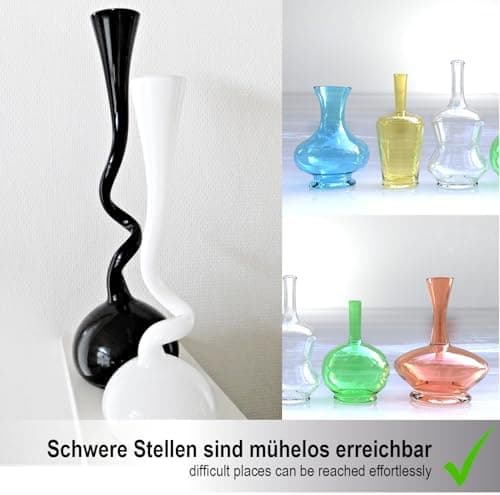 com-four® Edelstahl Reinigungsperlen für Flaschen – rostfrei & wiederverwendbar – Flaschen- und Weinwertung Reinigung (1