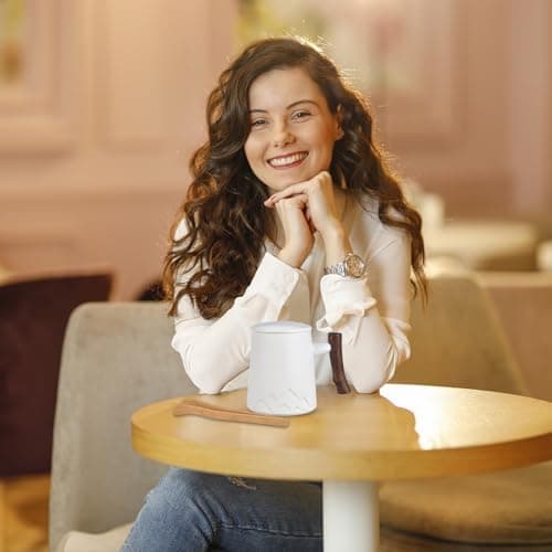 Teetasse mit Teesieb und Deckel - Keramik Tasse zur Geschenkung Große Teetassen mit Holzgriff
| Keramik Teetasse mit Te