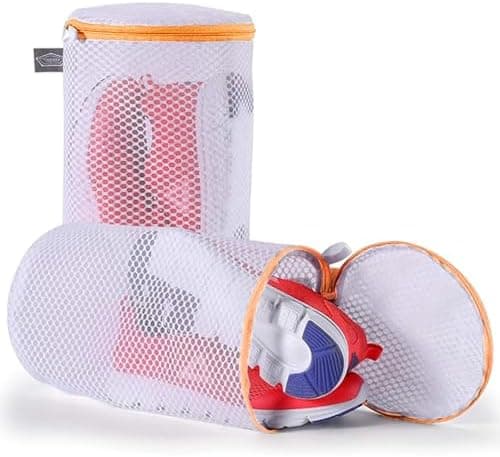 Kimmama Waschbeutel Schuhe 125 g/m² Mesh Langlebiger und wiederverwertbarer Waschbeutel Reiseorganisation (7"×15")  
Kim