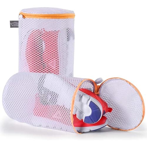 Kimmama Waschbeutel Schuhe 125 g/m² Mesh Langlebiger und wiederverwertbarer Waschbeutel Reiseorganisation (7"×15")  
Kim