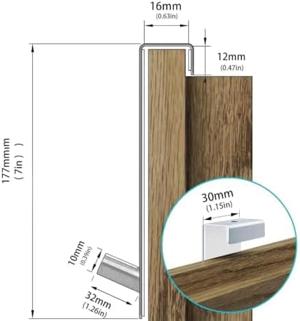 ARTOYS Silber Duschhaken ohne Bohren – 4 Stück für Badezimmerglas 8mm, Kleiderhaken, Duschbad