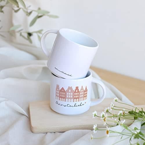 Odernichtoderdoch Tea-Rex Tasse - Keramik Kaffeebecher für Begeisterte - Esszimmer & Büro - Weiße Vase Form, 0,4 L