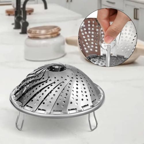 Vicloon Dampfeinsatz Topf Edelstahl Dampfgarer Für Gemüse Fisch Meeresfrüchte Kochen