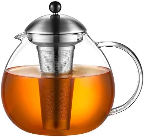Glastal Bronze Teekanne 1500ml Edelstahl Teewärmer für Teebegeisterteuled
Glastal 1500ml Bronze Teekanne mit Stövchen fü