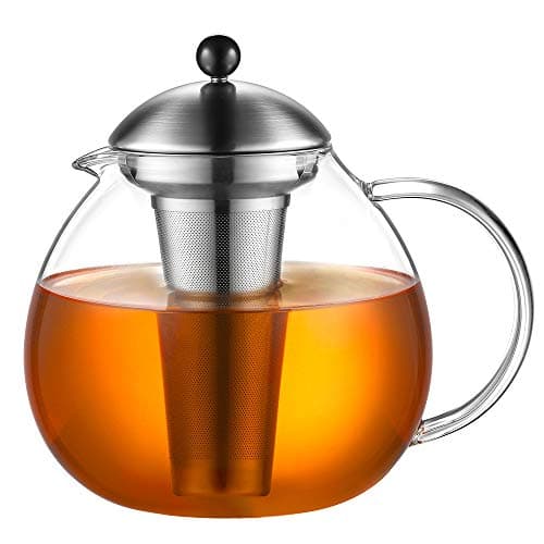 Glastal Bronze Teekanne 1500ml Edelstahl Teewärmer für Teebegeisterteuled
Glastal 1500ml Bronze Teekanne mit Stövchen fü