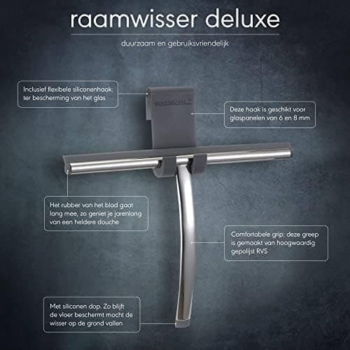 Sealskin Glaswischer Deluxe Duschabzieher - Silikonschutz für glatte Oberflächen
| Sealskin Glaswischer Deluxe Duschabz