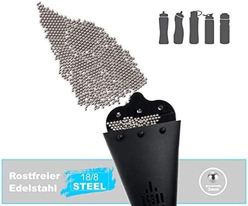 Edelstahl-Reinigungsperlen für Flaschen und Vasen (2000 Stück) - Rostfrei - Perfect für Haushaltsreinigung