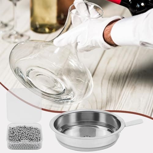 Reinigungsperlen Edelstahl Siebkorb 3mm, wiederverwendbar für Glasflaschen und Weinkaraffen (1200 Stück)
| Edelstahl Re