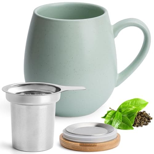 Teetasse mit Sieb XXL - 550 ml - für Tee-Zubereitung bei Bedarf