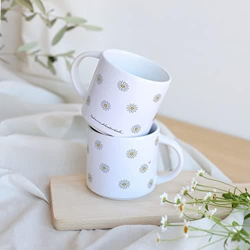 Odernichtoderdoch Tea-Rex Tasse - Keramik Kaffeebecher für Begeisterte - Esszimmer & Büro - Weiße Vase Form, 0,4 L