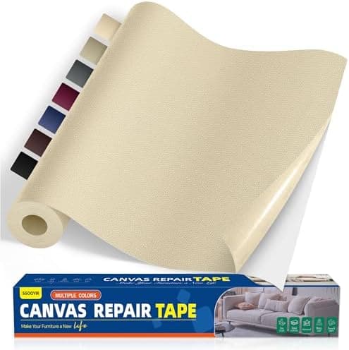 Selbstklebender Textilkleber 10x200cm, Wasserdicht Repair Patch, Zelt Stoffspar Patch für Sofa RV Markisen Stühle
