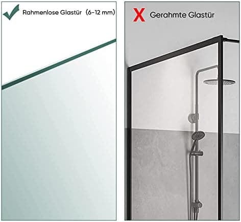 Kegii Duschhaken ohne Bohren - Ideal für Glasstärken von 6-12 mm | Für Handtücher und Duschabzieher | 2er Set Matt Schwa