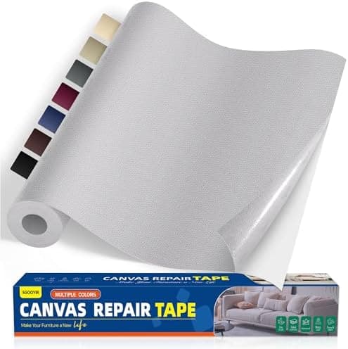 Selbstklebender Textilkleber 10x200cm, Wasserdicht Repair Patch, Zelt Stoffspar Patch für Sofa RV Markisen Stühle