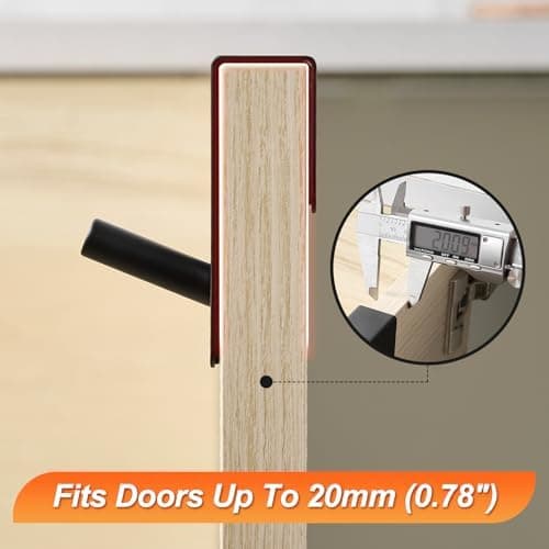 ARTOYS Silber Duschhaken ohne Bohren – 4 Stück für Badezimmerglas 8mm, Kleiderhaken, Duschbad