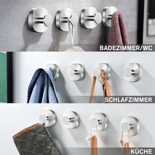 Bohrpflichtfreier Edelstahl Handtuchhalter von ZUNTO - Bad & Küche
| Verstellbare Vakuum Kleiderhaken für ZUNTO Handtuc