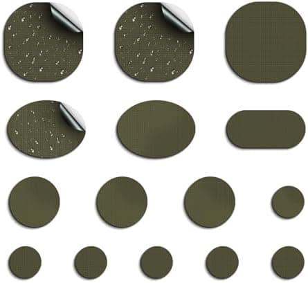 45 Stück Daunenjacke Selbstklebend Reparatur Klebeband für Jacken und Zelte
| Daunenjacke Flicken Reparatur Klebeband S