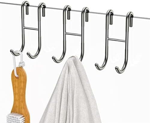 Duschhaken Silber 3 Stück für Glasscheibe ≤ 10mm & 30mm Badezimmerschleuse Halterung
