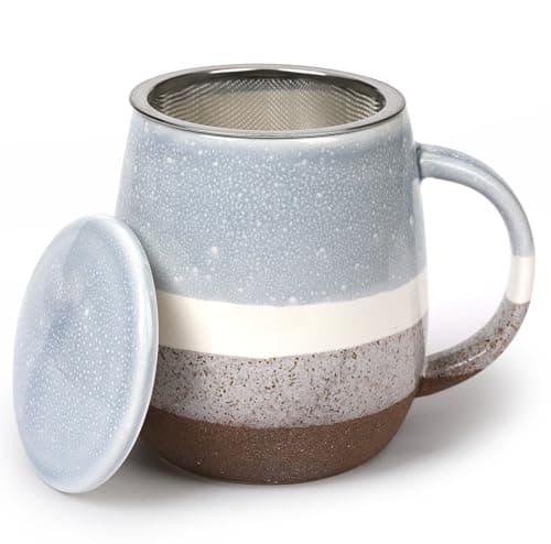 Keramik Teetasse mit Deckel und Sieb, Rosa, Modern für Jedermann, zur Entspannung
| Keramik Teetasse mit Sieb, 400 ml,