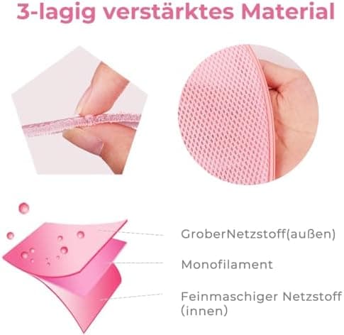 Ecoe groß Wäschesack für Waschmaschine, ideal für Schulanfang und Wohnung, XXL Netz mit Kordelstopper, 60x90cm