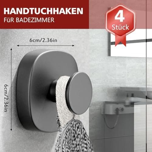 Bohrpflichtfreier Edelstahl Handtuchhalter von ZUNTO - Bad & Küche
| Verstellbare Vakuum Kleiderhaken für ZUNTO Handtuc