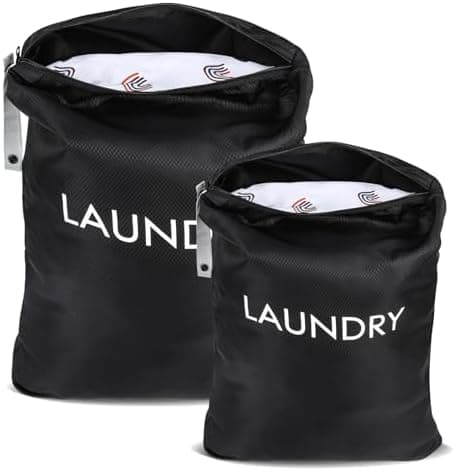 35 * 55cm Wasserdichte Wäschesack für Zuhause und Reisen – 2 Stück – Faltbar – SchmutzWK-3555-WH-Reisen-Camping  
35 * 4