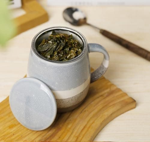 Keramik Teetasse mit Deckel und Sieb, Rosa, Modern für Jedermann, zur Entspannung
| Keramik Teetasse mit Sieb, 400 ml,