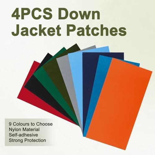 45 Stück Daunenjacke Selbstklebend Reparatur Klebeband für Jacken und Zelte
| Daunenjacke Flicken Reparatur Klebeband S
