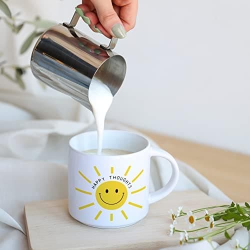 Odernichtoderdoch Tea-Rex Tasse - Keramik Kaffeebecher für Begeisterte - Esszimmer & Büro - Weiße Vase Form, 0,4 L