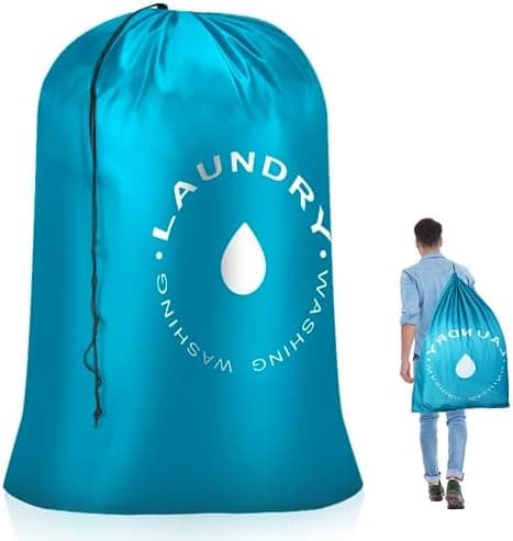 AiQInu Reise Wäschebeutel 60x85cm, Schmutzwäsche, Travel Laundry Bag, Global Recycled Standard