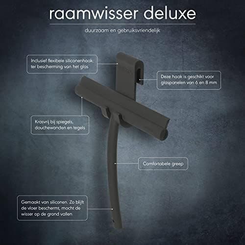 Sealskin Glaswischer Deluxe Duschabzieher - Silikonschutz für glatte Oberflächen
| Sealskin Glaswischer Deluxe Duschabz