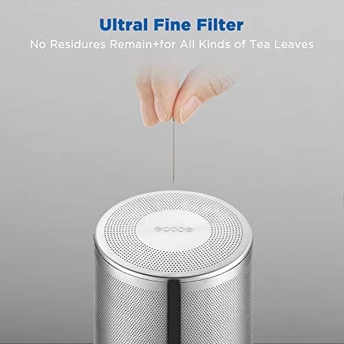 Ecooe 1,5L Teekanne Glas mit Stövchen und Teewärmer Edelstahl für Relaxen im Zuhause und beim Tee genießen