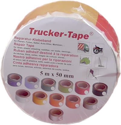 PVC-Reparaturband für LKWs - grau 10 cm x 5 m - perfekt für Plane, Anhängerabdeckungen & Markisen - starke Klebesterke u
