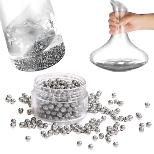 Edelstahl Reinigungsperlen 1000pcs für Flaschen und Karaffen - Kratzfrei & einfache Reinigung - Dekanaten Vase