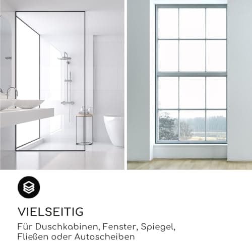 Gütewerk Hygienischer Silikon-Abzieher für Badezimmer, Duschwand & Fenster, 23cm mit Halterung
| Gütewerk Duschabzieher