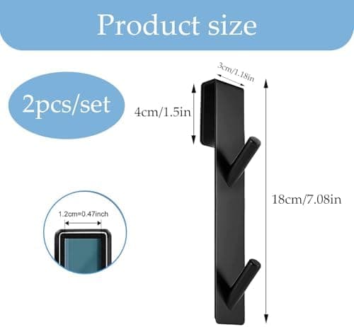 Handtuchhalter Duschwand 2 Stück Silber Haken für glas Geeigneter fürVarious Gebrauchssituationen Handtücher Pyjama Schw