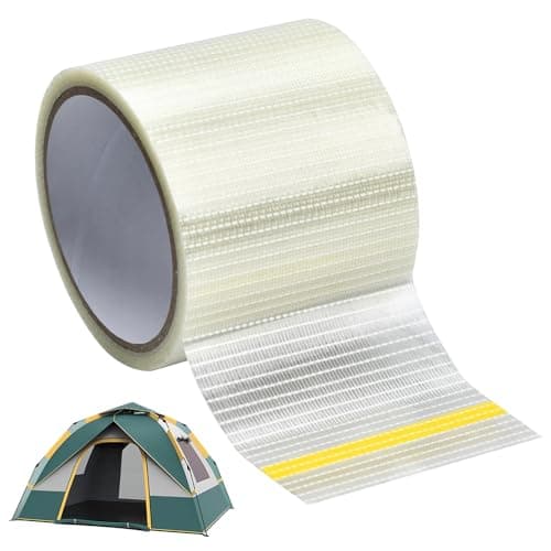 Wohnmobil Markisen Reparaturband für zelte 8cm x 12m Wasserabweisend und-transparent Glasfaser Verstärktes Klebeband für