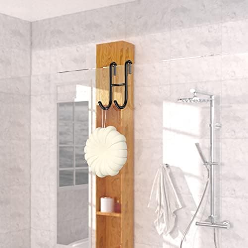 Duschhaken Silber 3 Stück für Glasscheibe ≤ 10mm & 30mm Badezimmerschleuse Halterung
