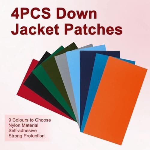 45 Stück Daunenjacke Selbstklebend Reparatur Klebeband für Jacken und Zelte
| Daunenjacke Flicken Reparatur Klebeband S