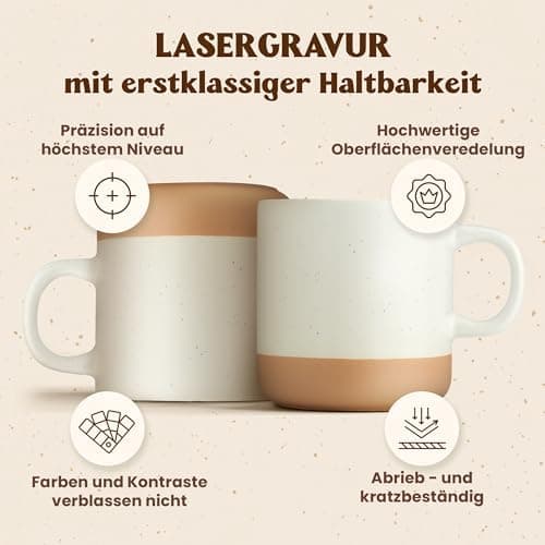Gravur Tasse mit Namen - Personalisiert - Geschenk für Freundin