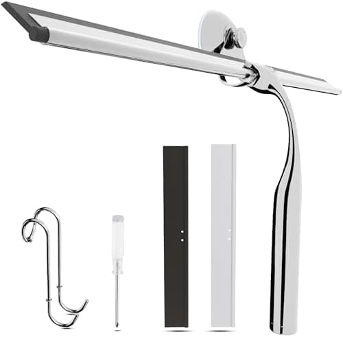 Wunset Groß Silber Abzieher Dusche - 25 cm Silber für Dusche, Bad, Fliesen, Spiegel, Fenster - 6-teiliges Set mit 2 Ersa